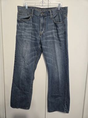 American Eagle Jeans 36x30 Straight Leg Medium Wash Classic Fit Denim Mens